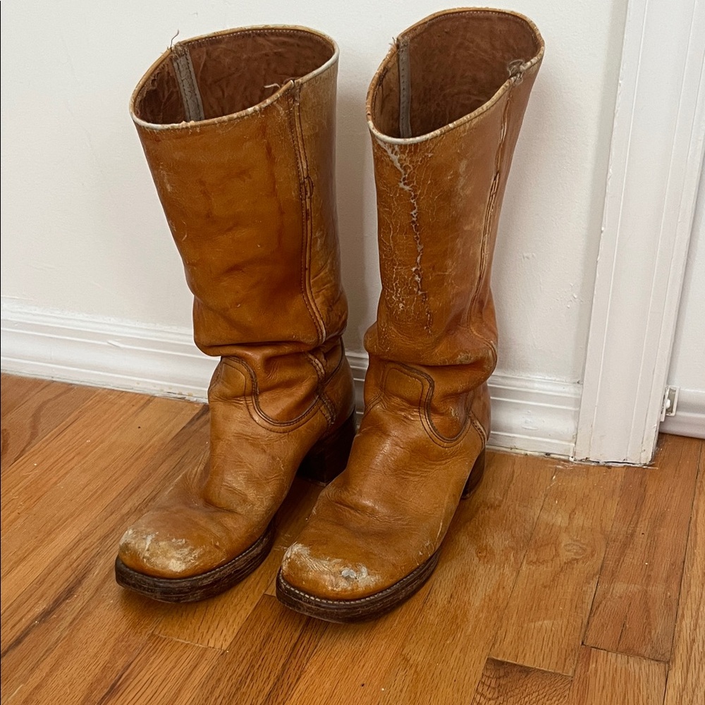 Vintage Banana Frye Leather Boots